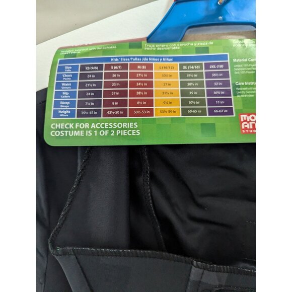 NWT Minecraft Wither Skeleton Child Costume Boys Medium 8 - Picture 6 of 6